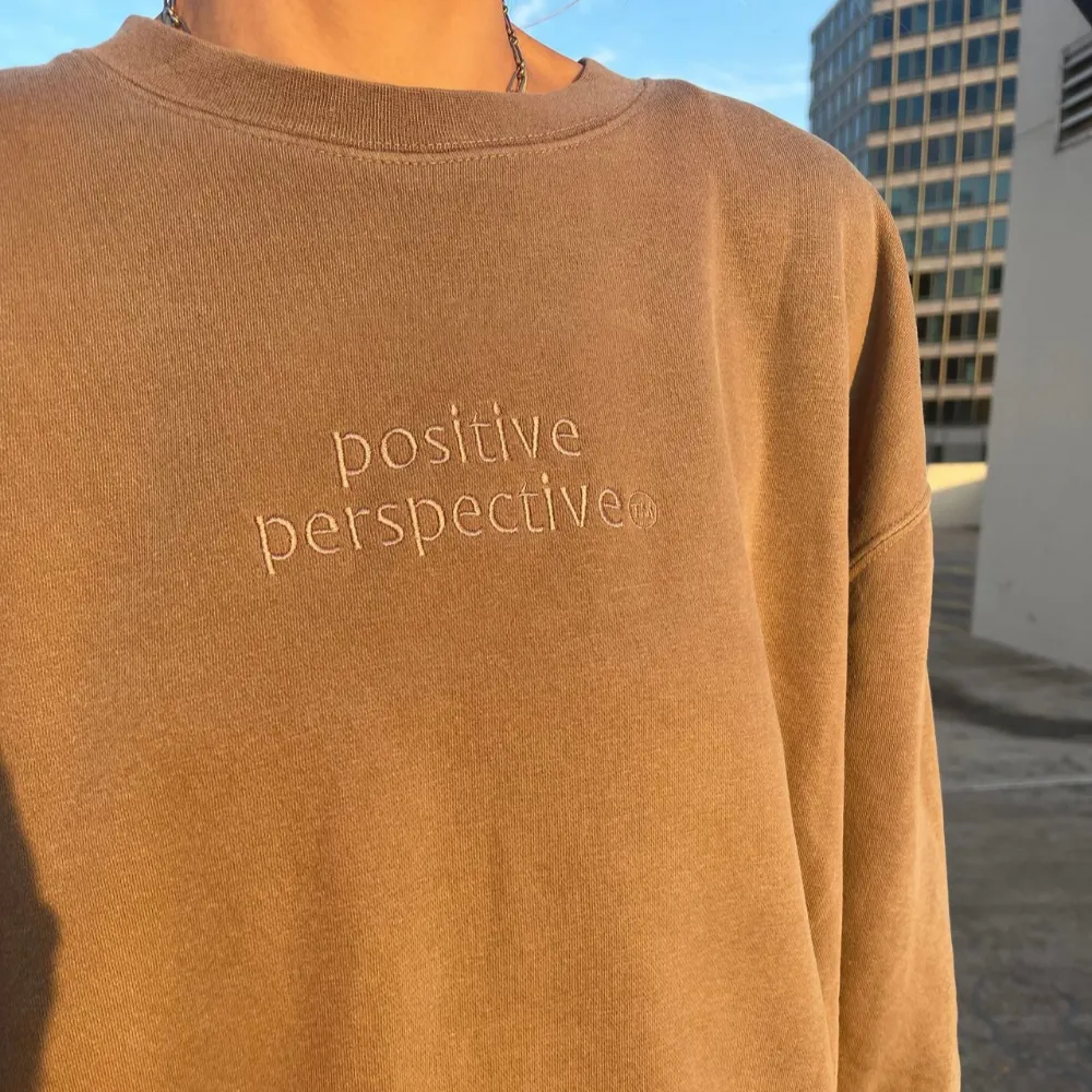 Postive Perspective Embroidered Sweatshirt