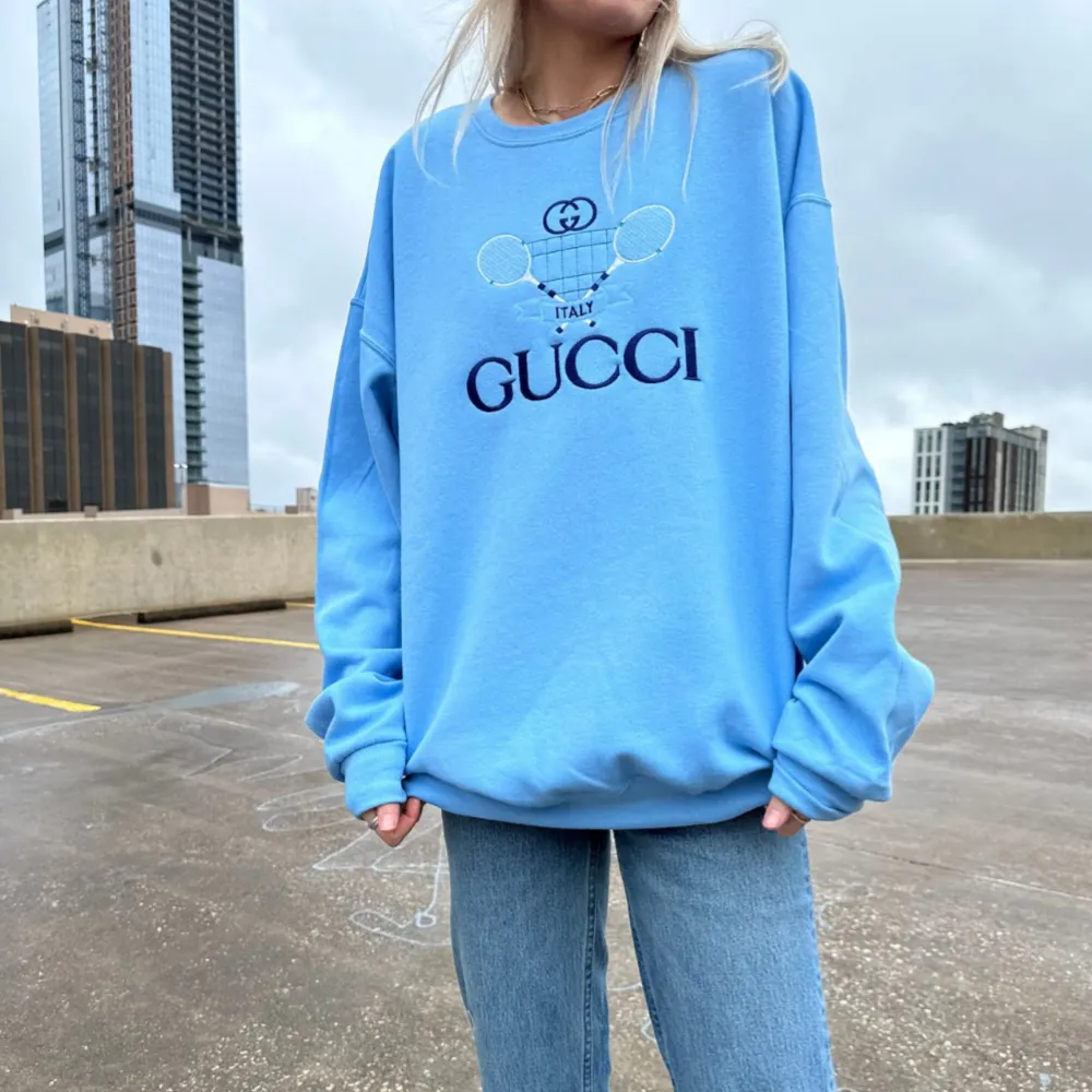 Gucci Tennis Club Embroidered Sweatshirt - TM