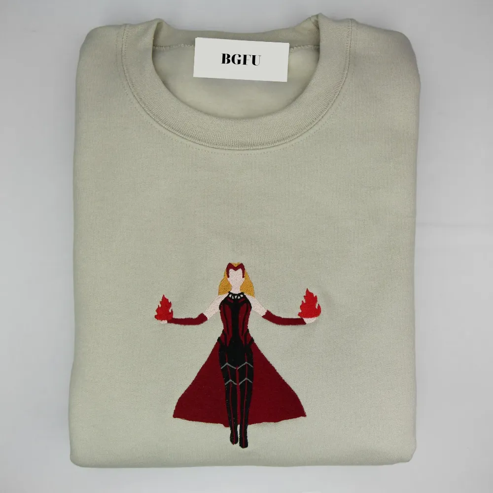 Wanda Maximoff The Scarlet Witch Embroidered Sweatshirt  - TM