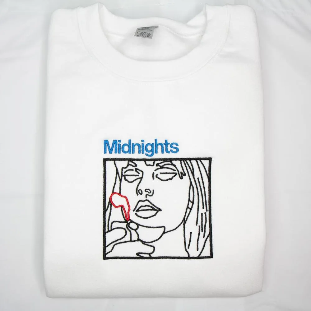 Taylor Swift "Midnights" Embroidered Sweatshirt  - TM