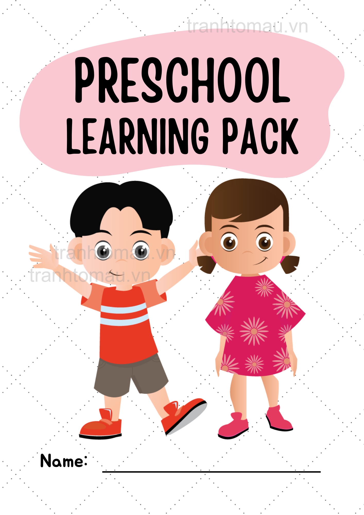 Học Liệu Tập Đếm, Viết Số Back To School Preschool Learning Pack Worksheets