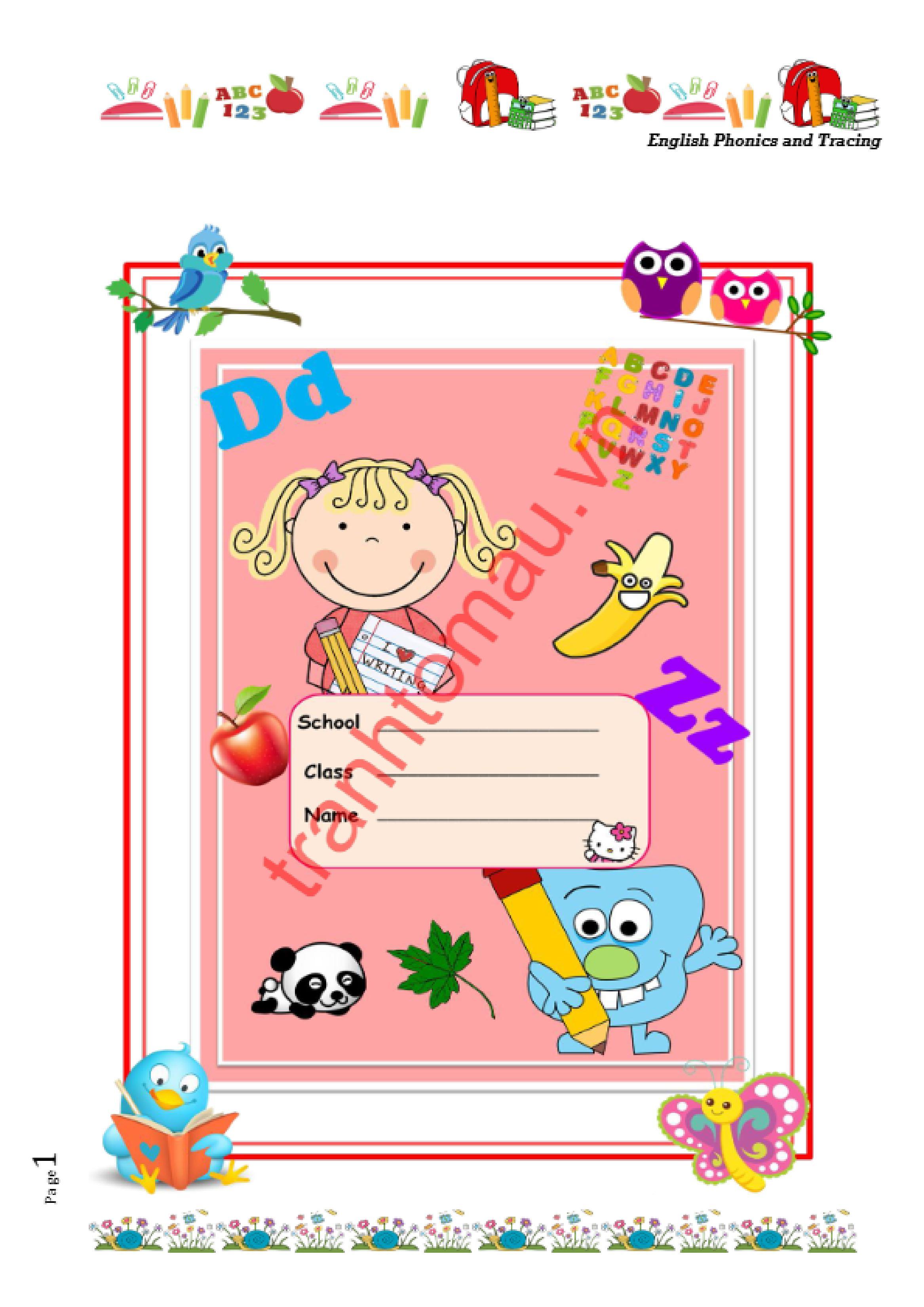 Luyện Viết Chữ Tiếng Anh Cho Bé