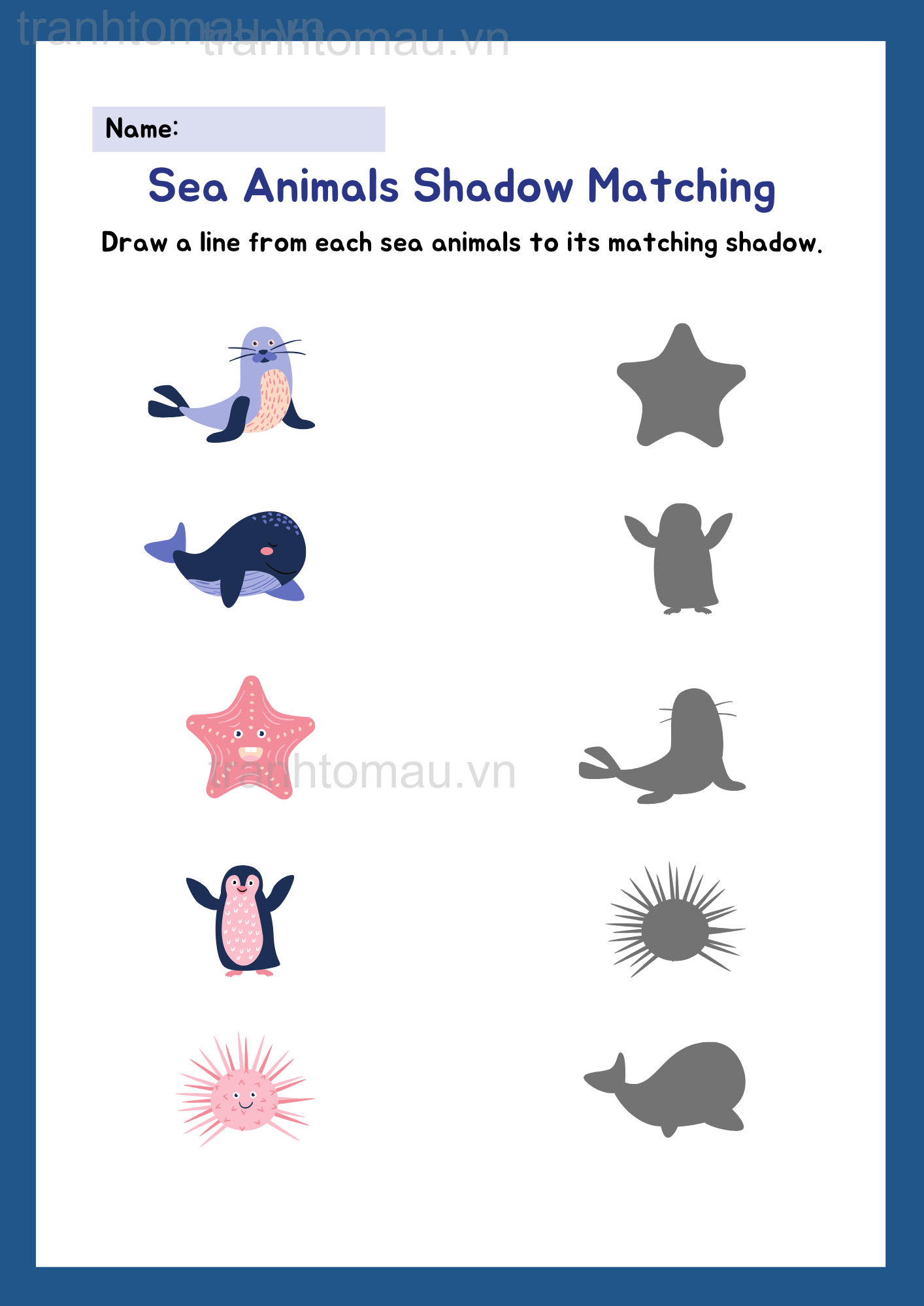 Học Liệu Sáng Tạo Shadow Matching Ghép Vật Với Bóng