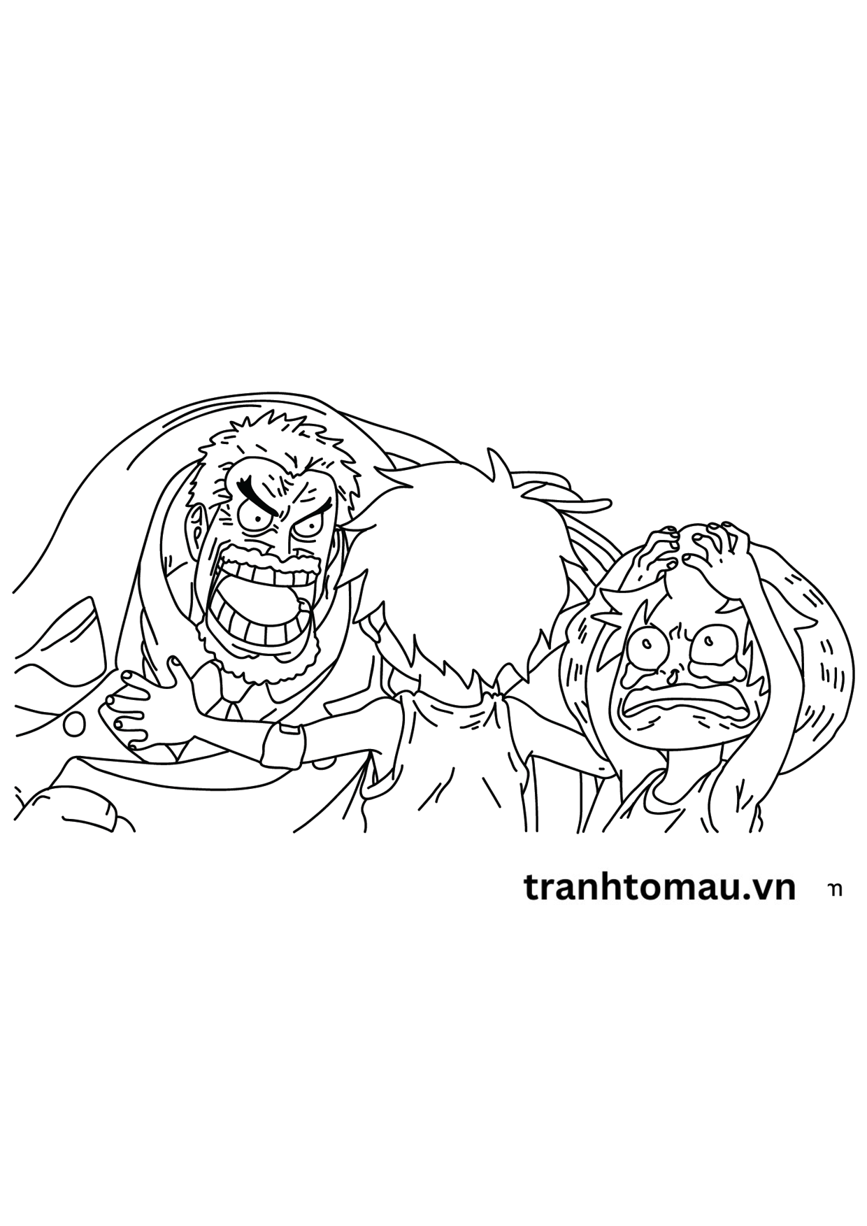 [download] Tranh Tô Màu Monkey D. Garp 