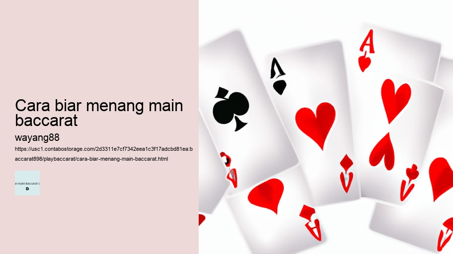 cara biar menang main baccarat