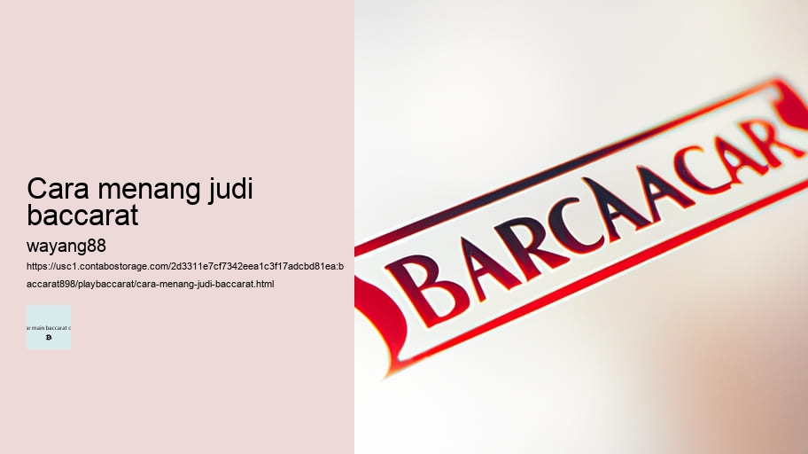 cara menang judi baccarat