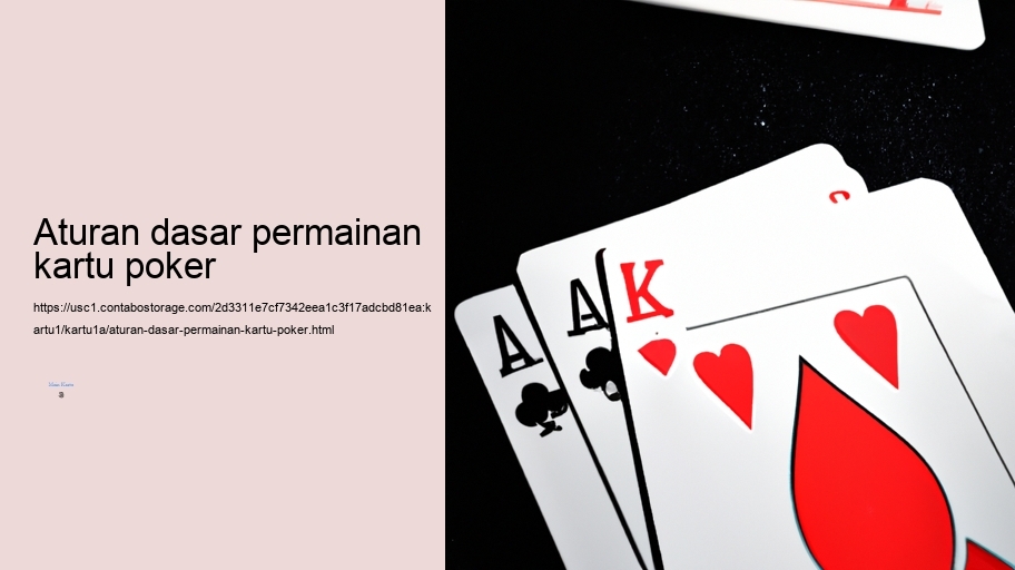 Aturan dasar permainan kartu poker