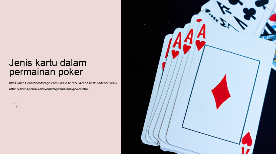 jenis kartu dalam permainan poker