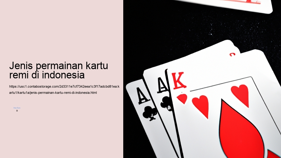 jenis permainan kartu remi di indonesia