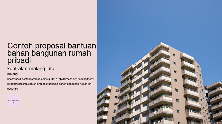 contoh proposal bantuan bahan bangunan rumah pribadi