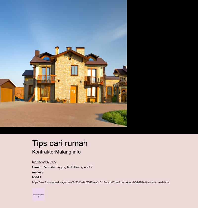 tips cari rumah