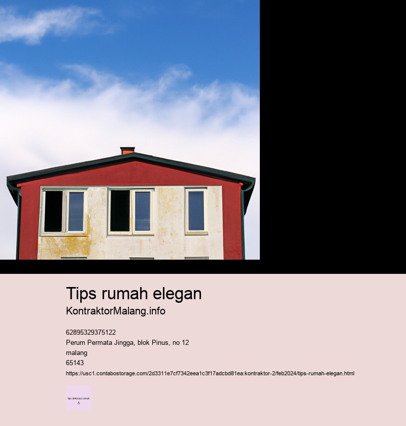 tips rumah elegan