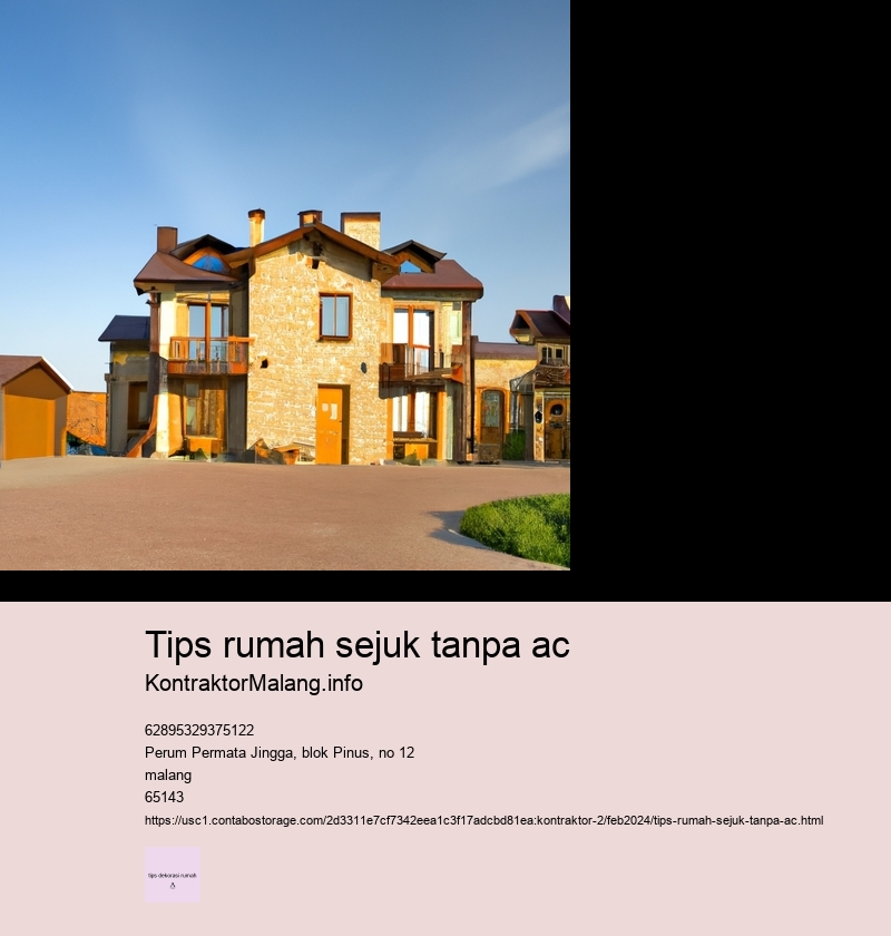 tips rumah sejuk tanpa ac