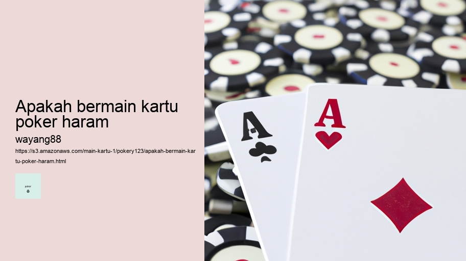 apakah bermain kartu poker haram