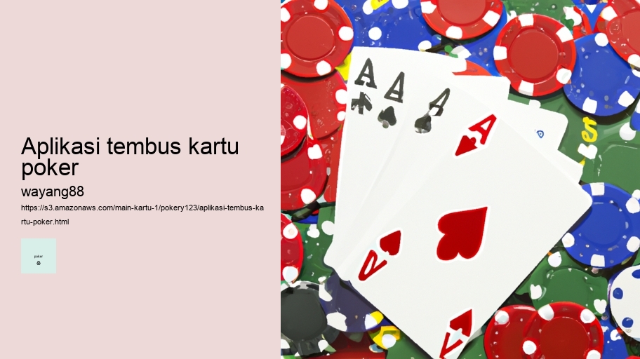 aplikasi tembus kartu poker