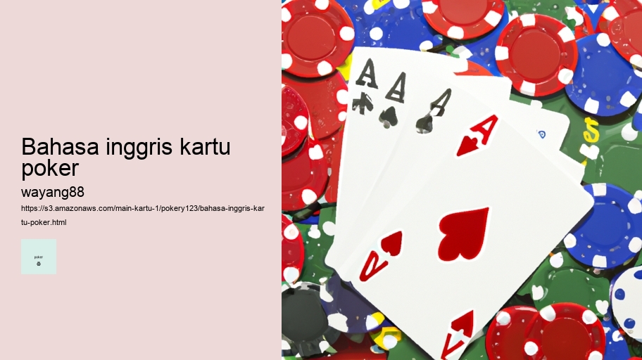 bahasa inggris kartu poker