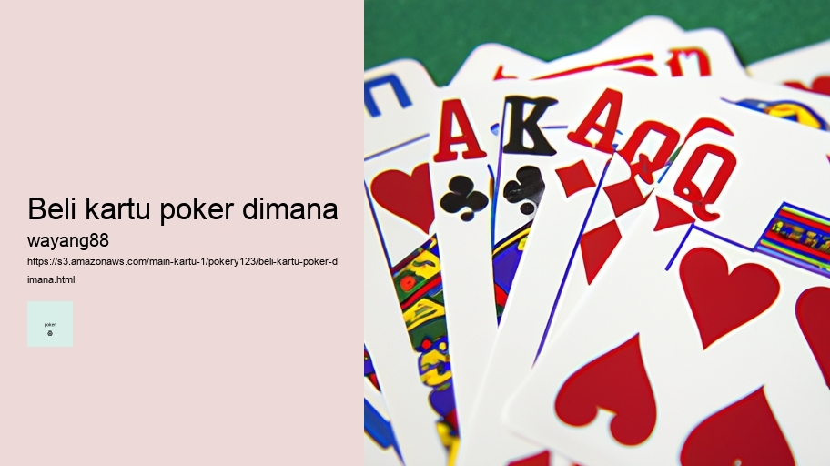 beli kartu poker dimana