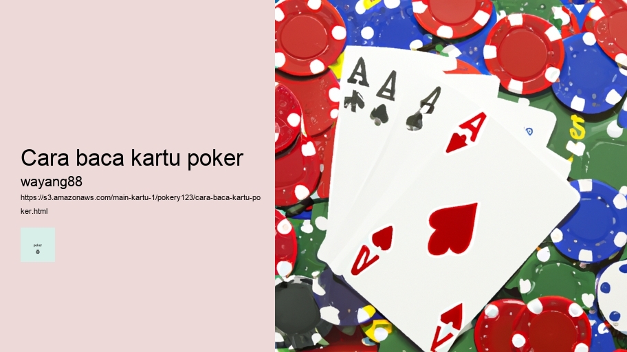 cara baca kartu poker