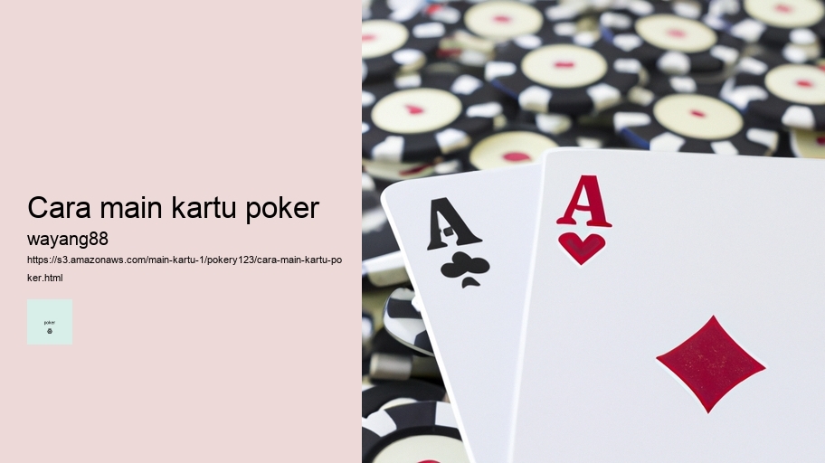 cara main kartu poker