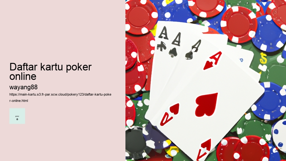 daftar kartu poker online