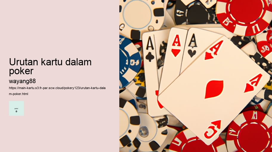 urutan kartu dalam poker