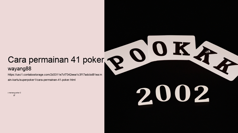 cara permainan 41 poker