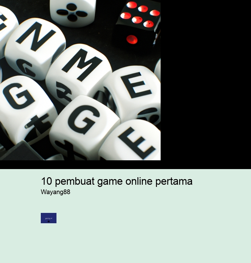 10 pembuat game online pertama