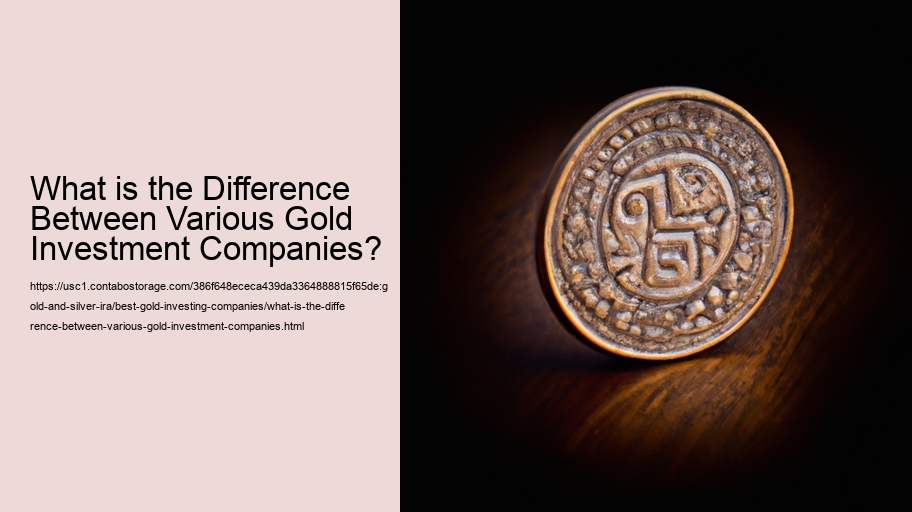 What is the Difference Between Various Gold Investment Companies?