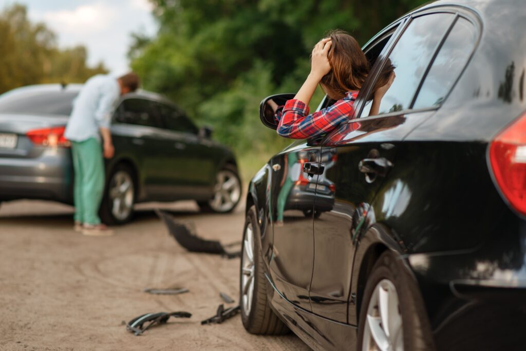 Attorney consulting with a client about a vehicle collision claim