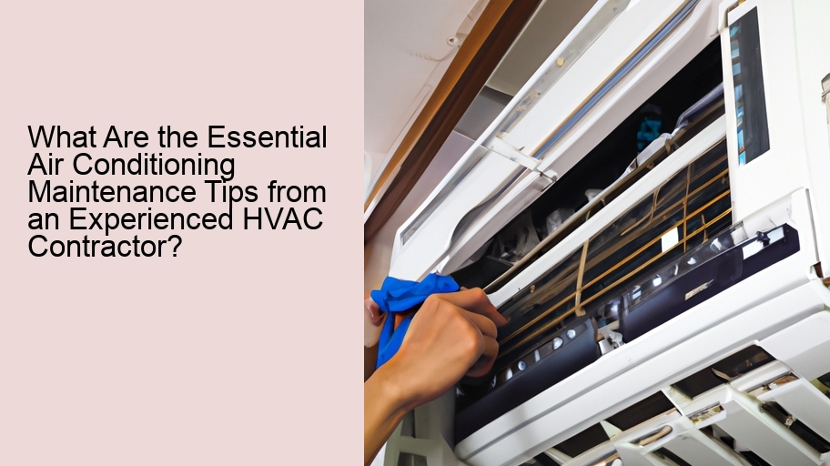 What Are the Essential Air Conditioning Maintenance Tips from an Experienced HVAC Contractor?
