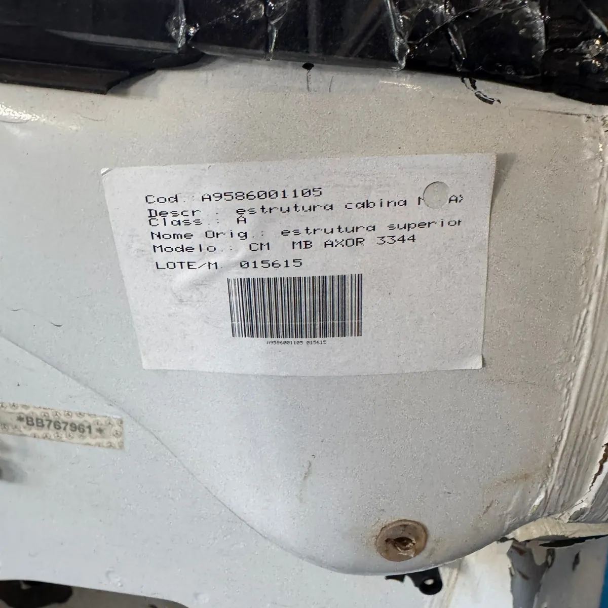 ESTRUTURA CABINA MB ATEGO 1315 4