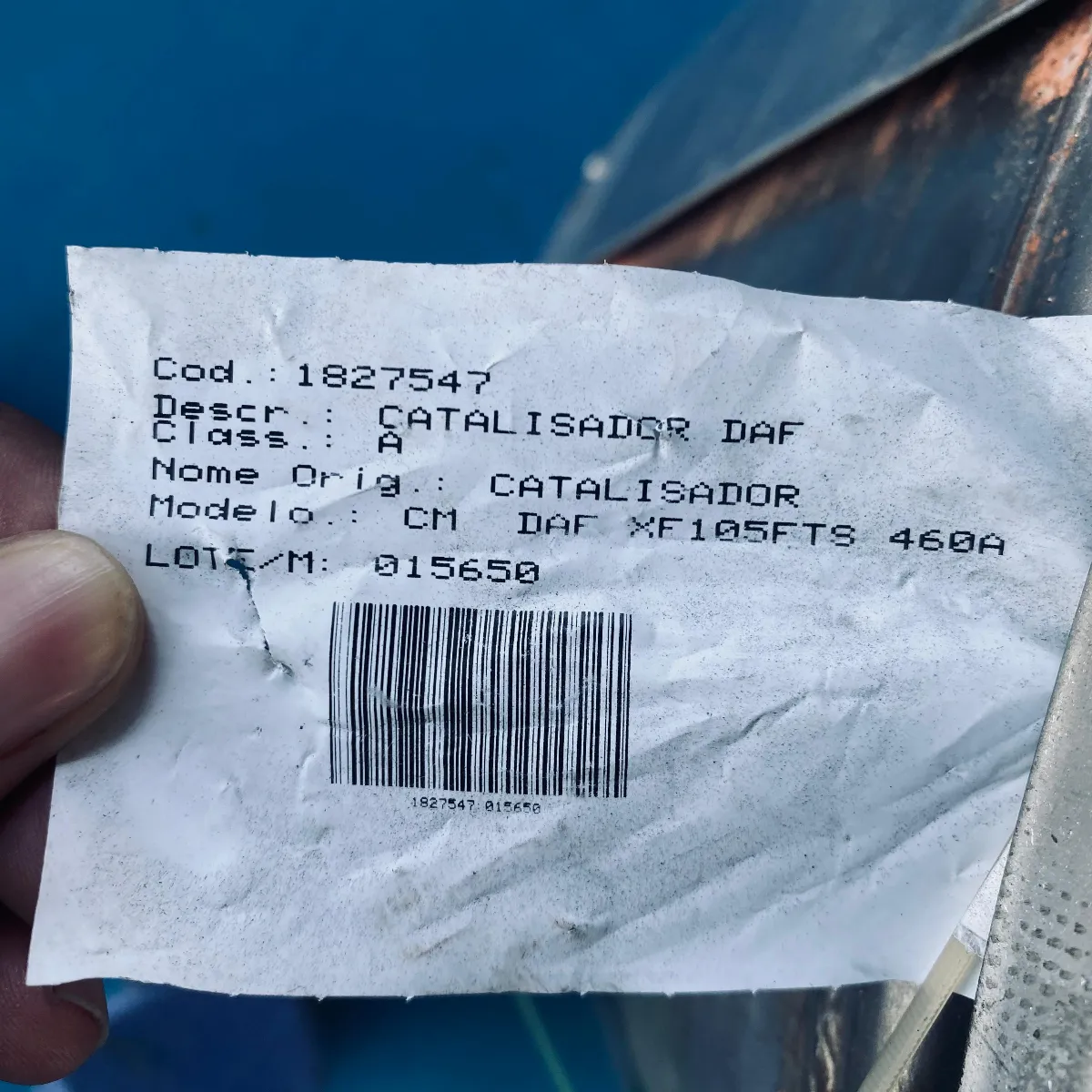 CATALISADOR DAF 4
