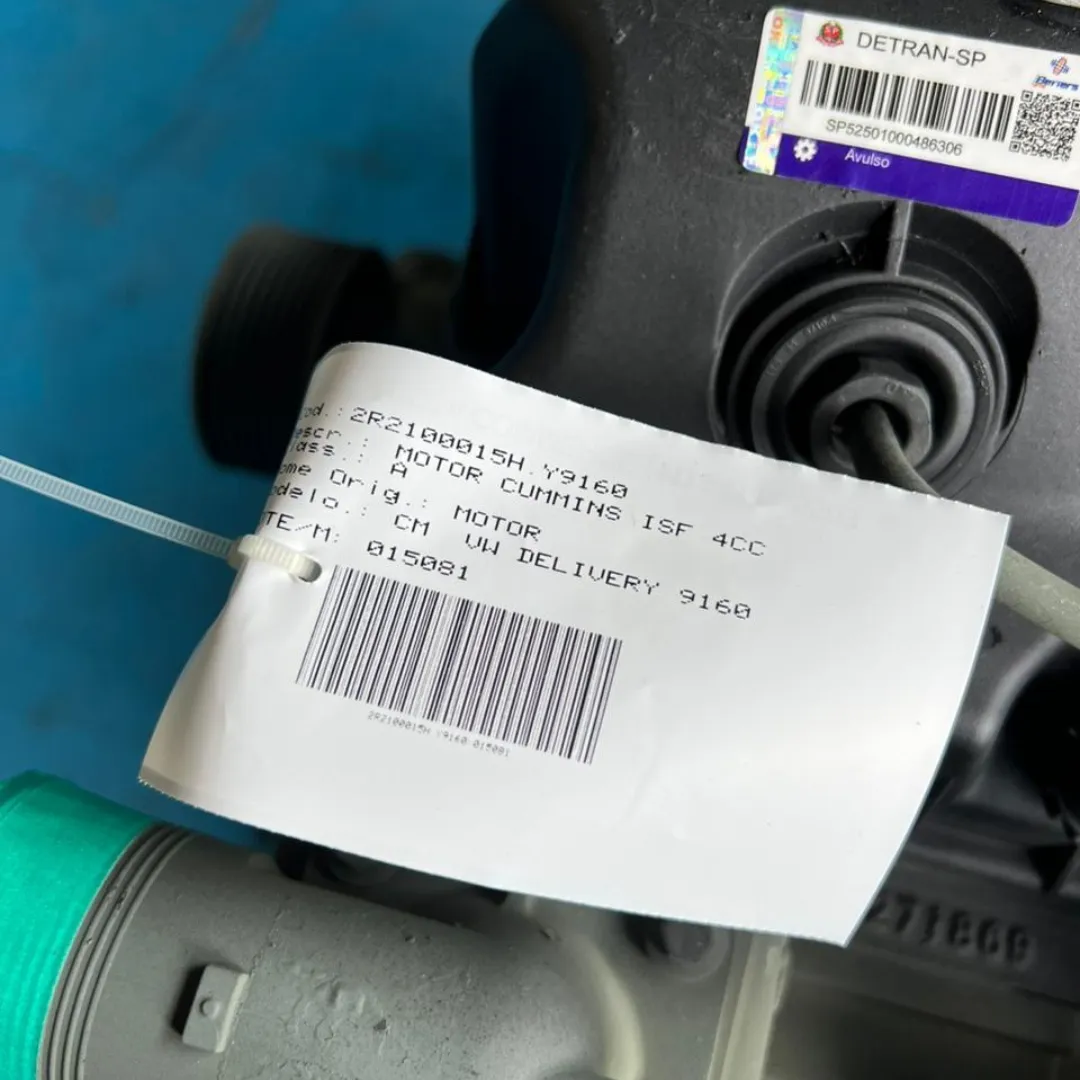 MOTOR CUMMINS ISF 4CC VW DELIVERY 9.160 8