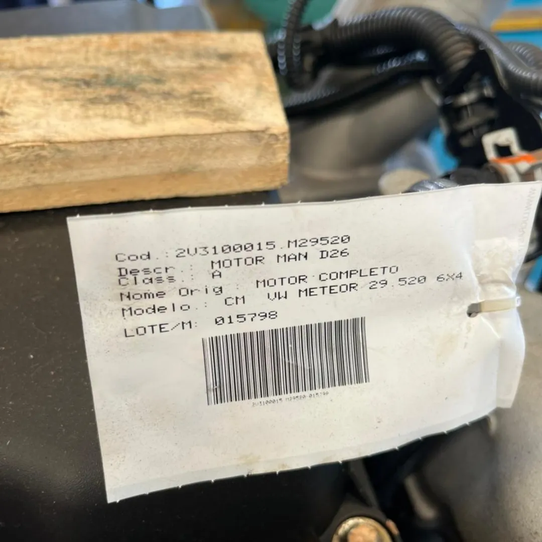 MOTOR MAN D26 VW METEOR 29.520 PROMO DE JANEIRO 7