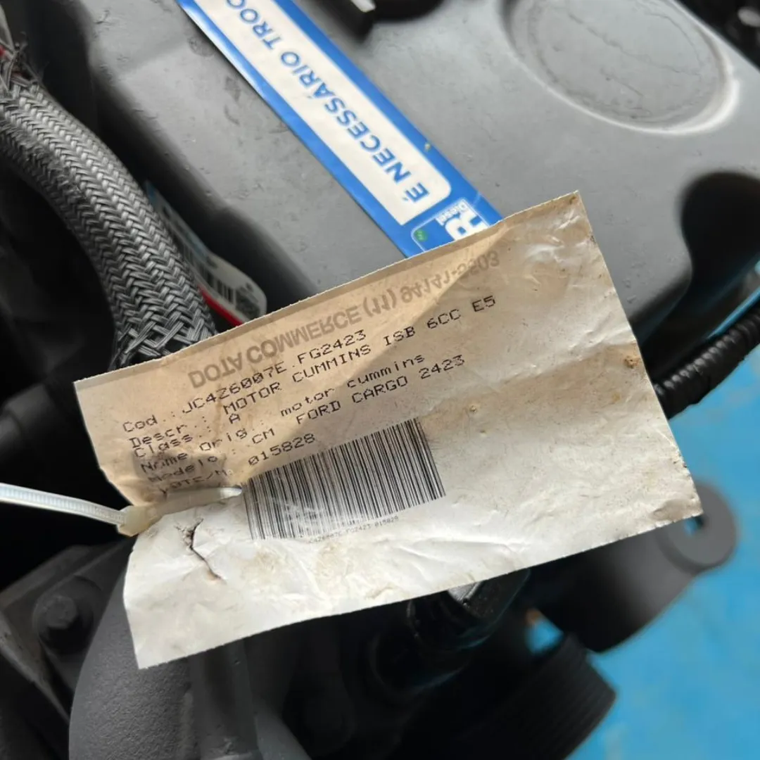 MOTOR CUMMINS ISB 6CC EURO 5 FORD CARGO 2423 8