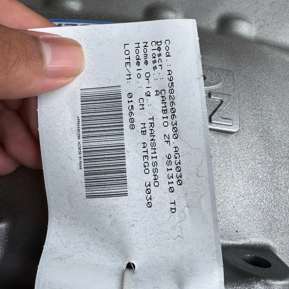 CAMBIO ZF 9S1310 TD – APLICAÇÃO ATEGO 3030 4