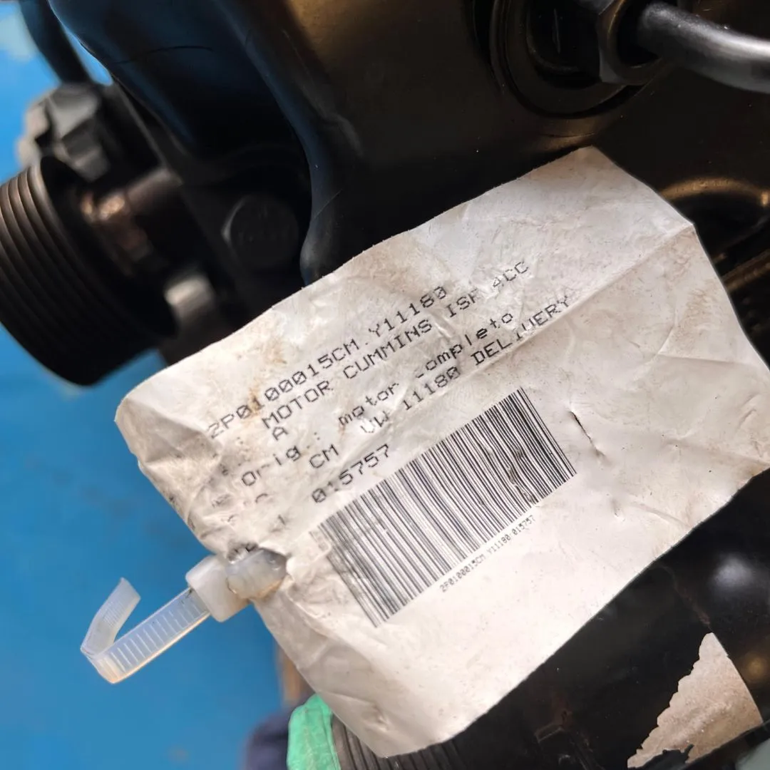 MOTOR CUMMINS ISF 4CC VW DELIVERY 11.180 10