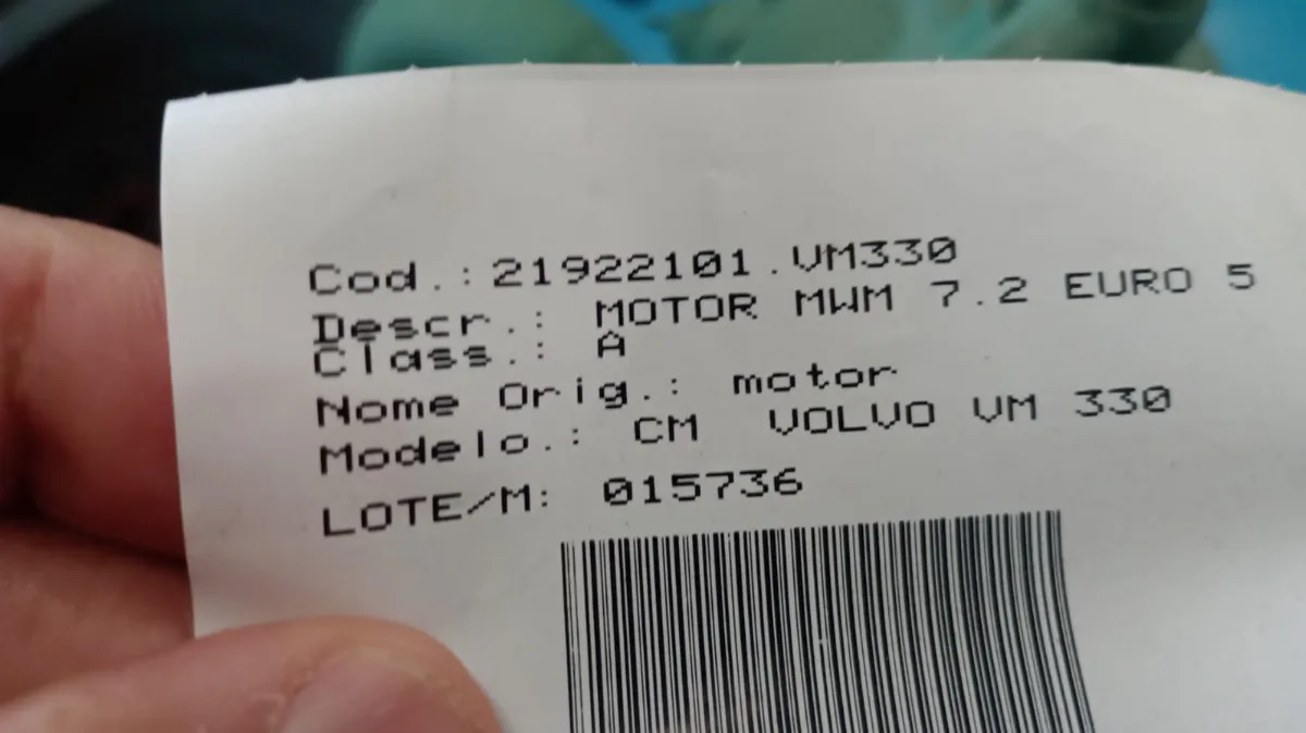 MOTOR MWM 7.2 6CC EURO V , VOLVO VM 330 2