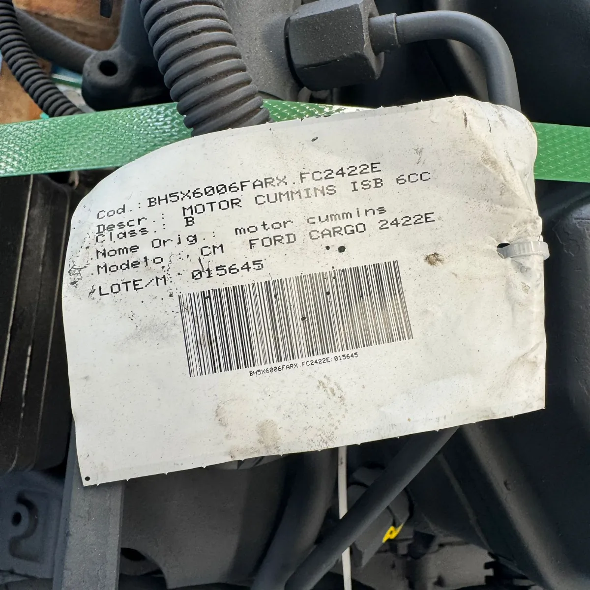 MOTOR CUMMINS ISB 6CC 3