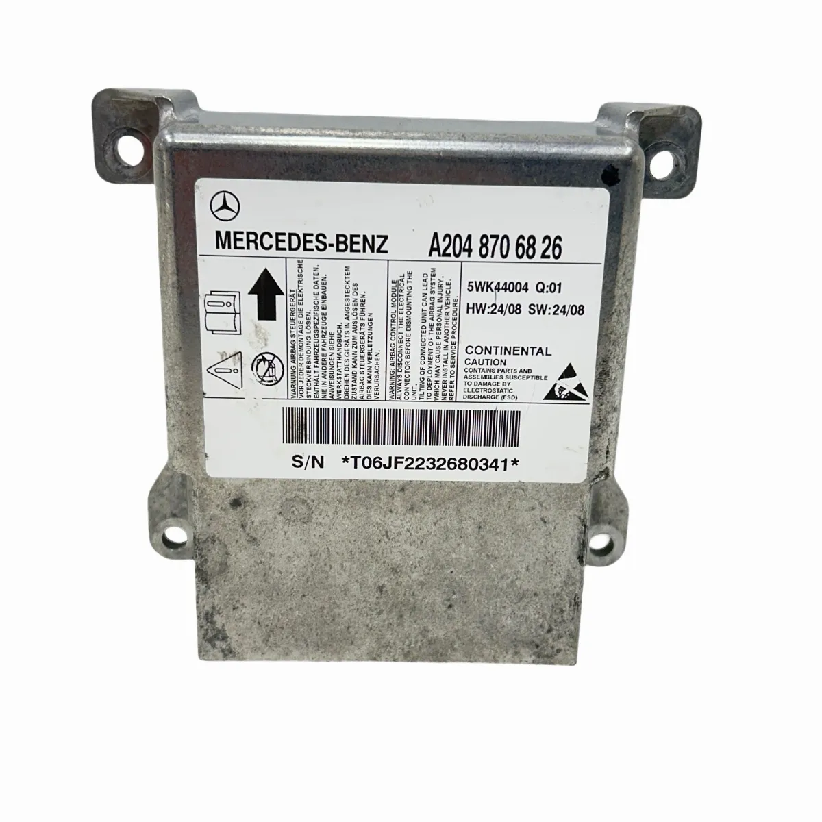 Modulo Airbag Mercedes C180 2007 À 2014 A2048706826 Acionado