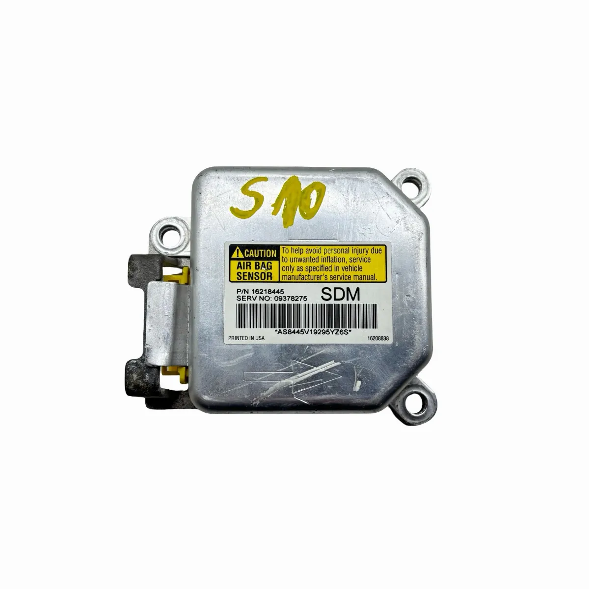 Módulo Airbag Gm S10 Blazer 2001 À 2011 16218445 Acionado