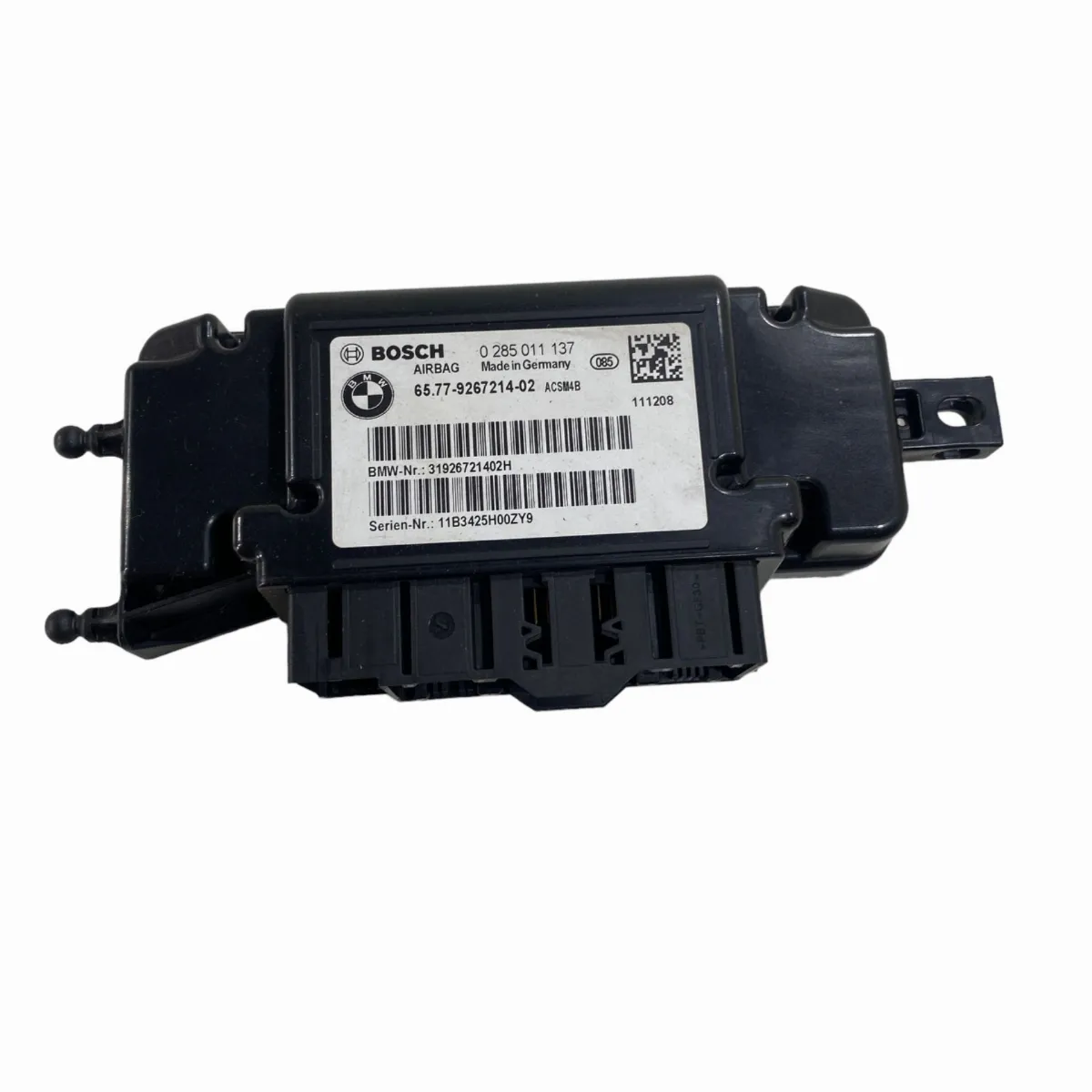 Módulo Airbag Bmw 116i 118i 120i F20 2012 À 2016 9267214