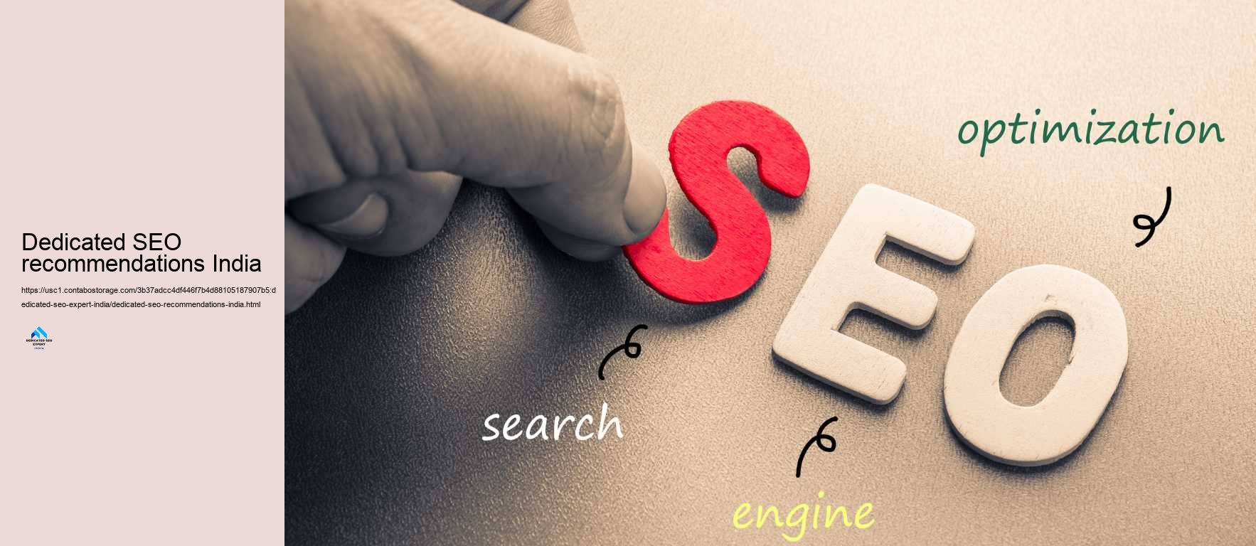 Dedicated SEO recommendations India