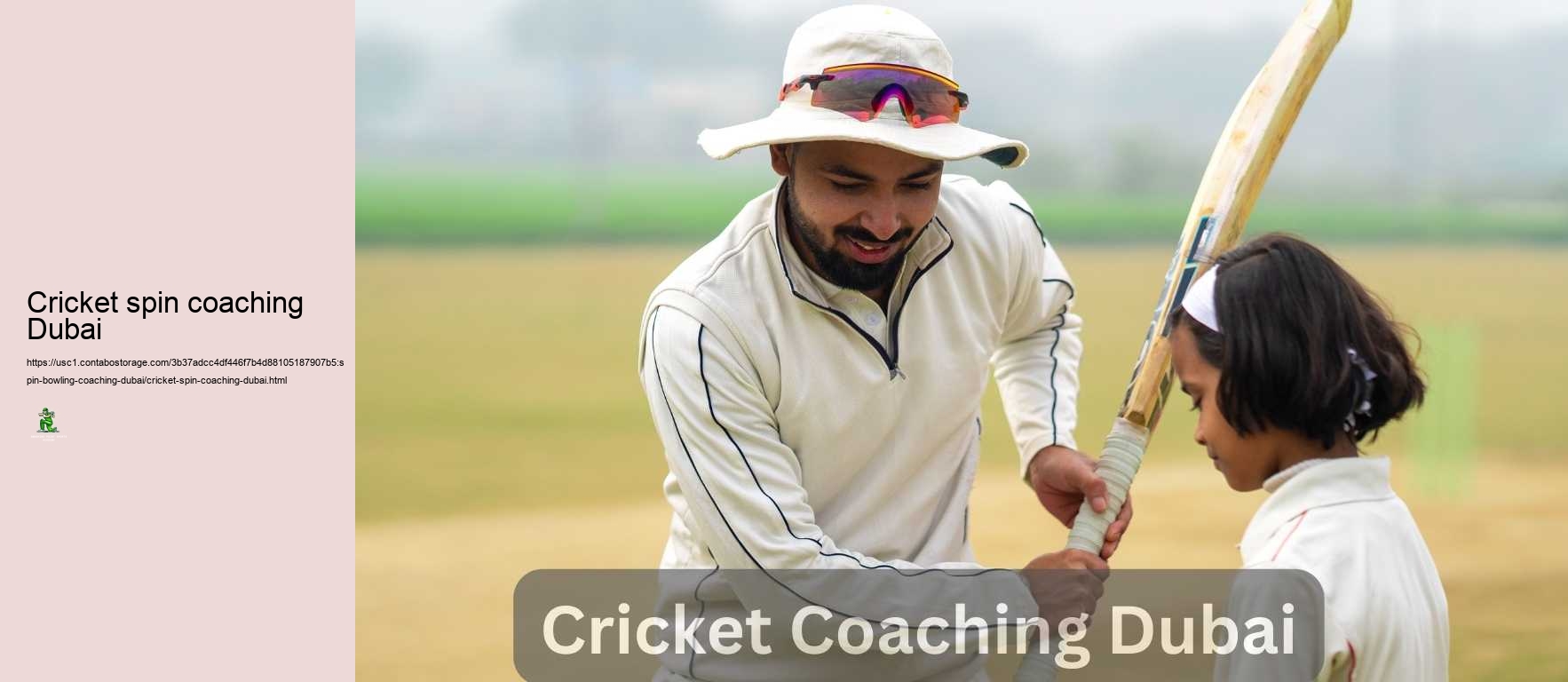 Cricket spin coaching Dubai