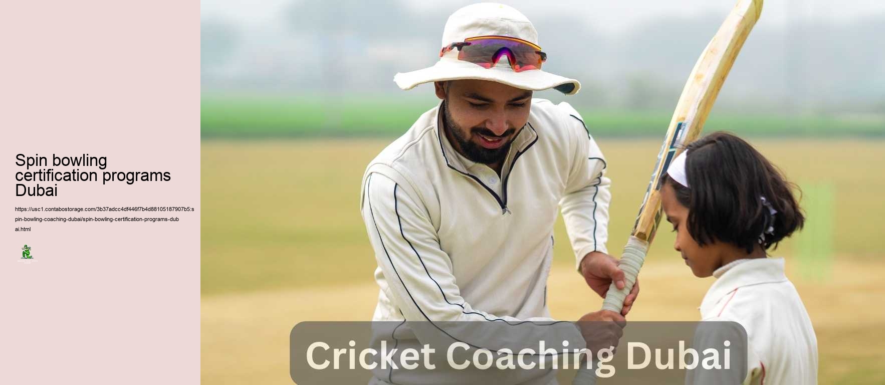 Spin bowling certification programs Dubai