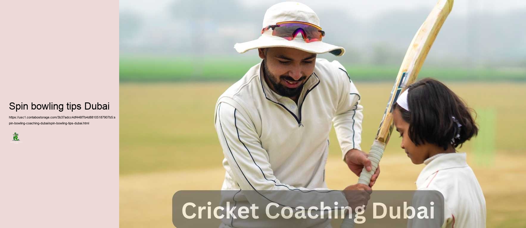 Spin bowling tips Dubai