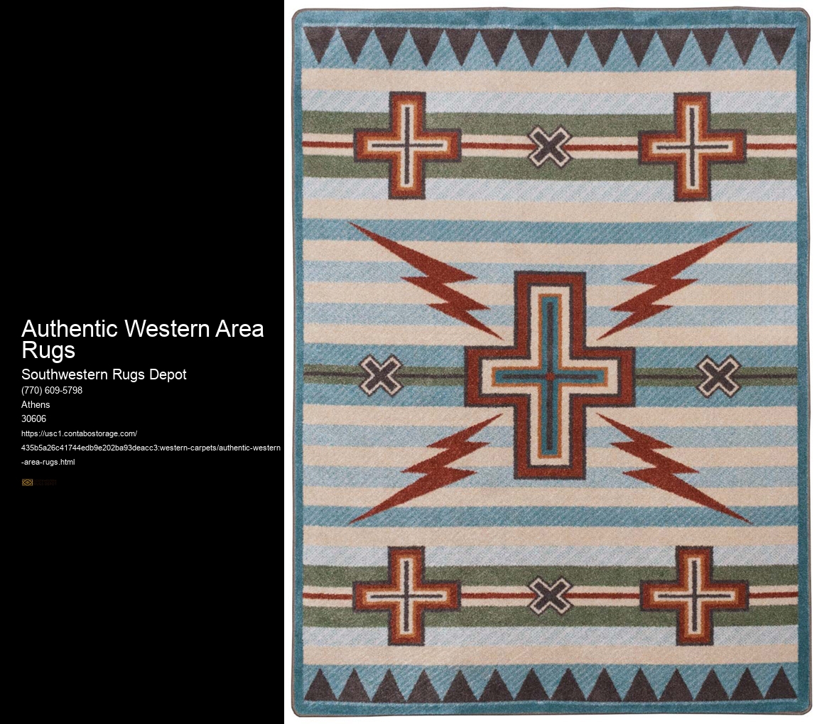 Authentic Western Area Rugs