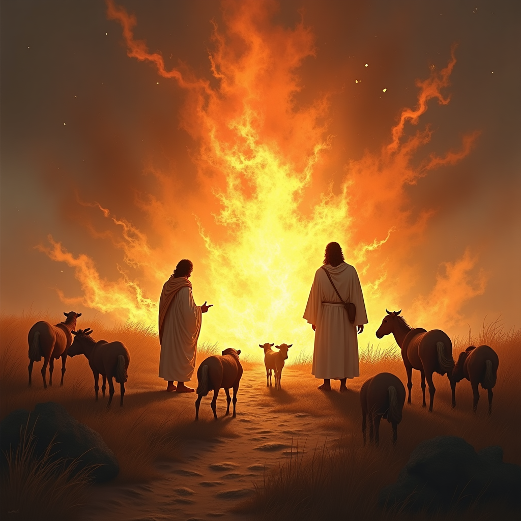 Cover image for Exodus Chapter 3: The Burning Bush and God's Call