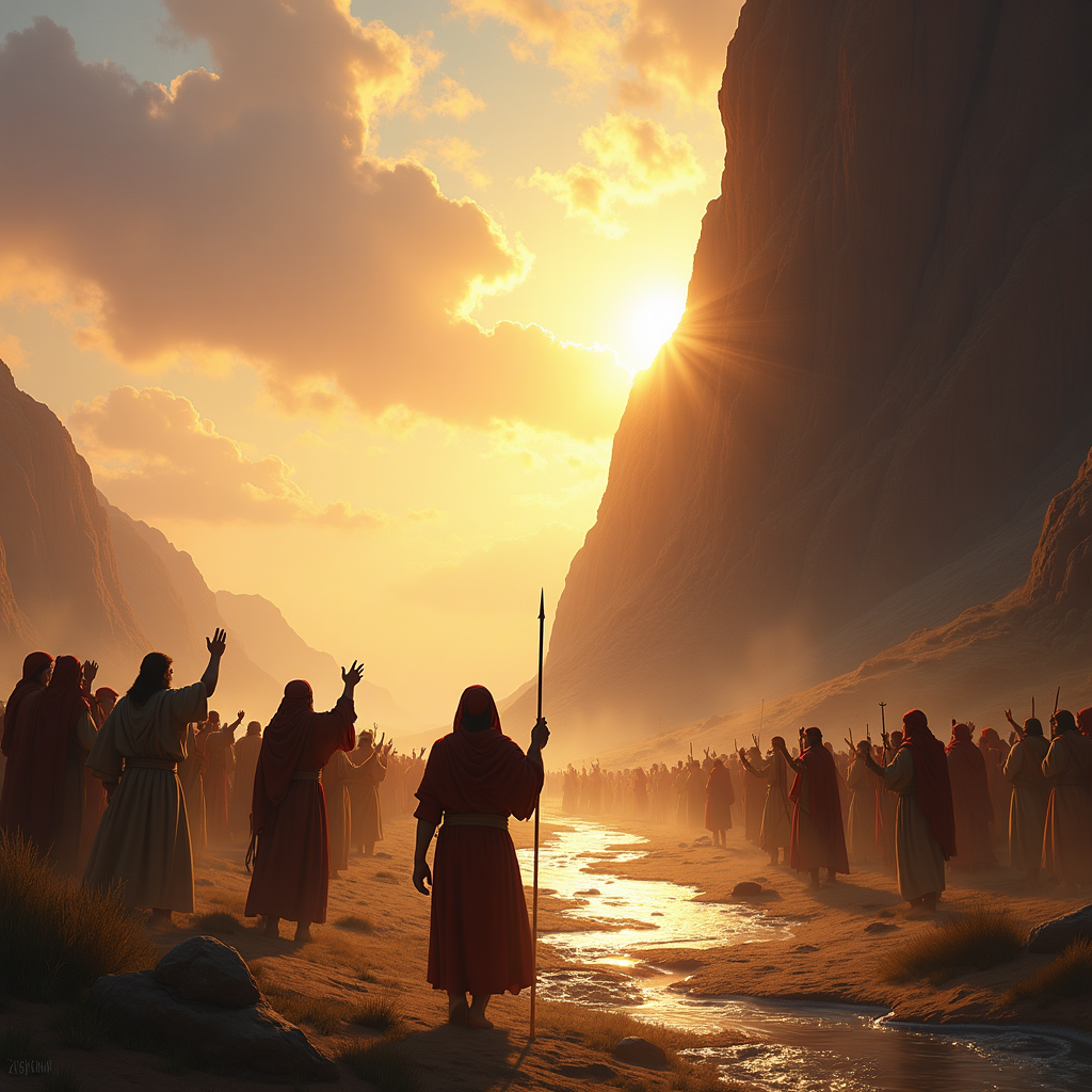 Cover image for Exodus Chapter 17: Water from the Rock and Battle with Amalek