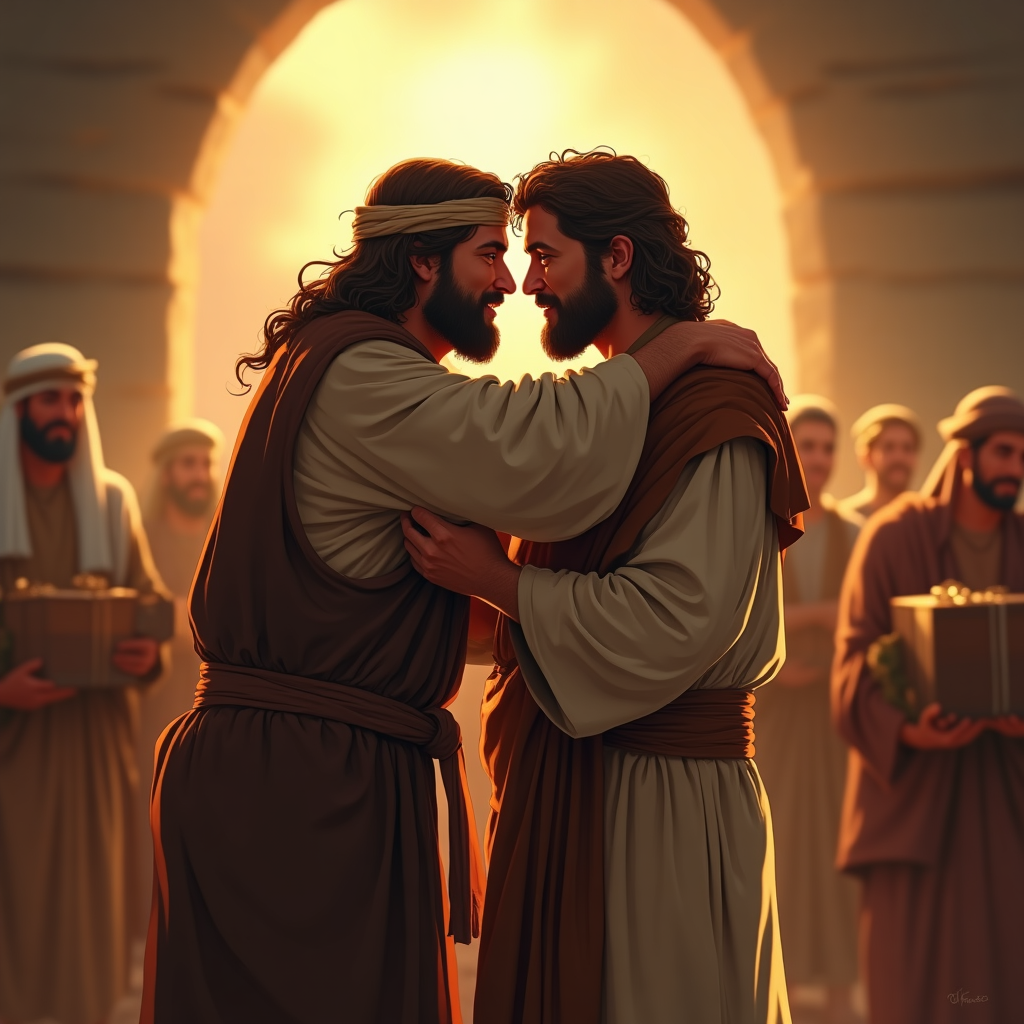 Cover image for Genesis Chapter 33: Jacob and Esau Reunited